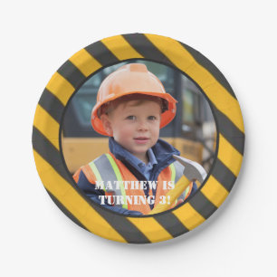 Under Construction Boy's Birthday Bash Paper Plates