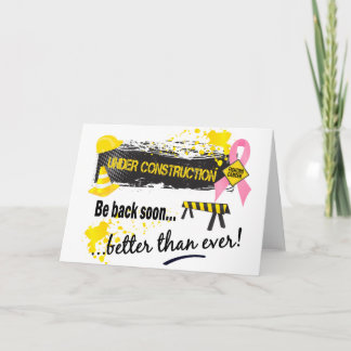 Under Construction Breast Cancer Card