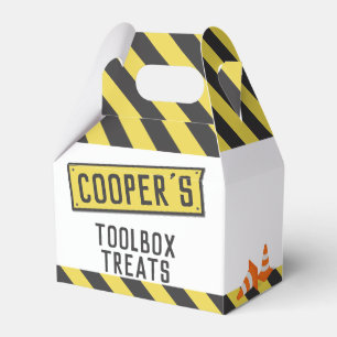 Under Construction Dump Truck Birthday Any Age Favor Boxes
