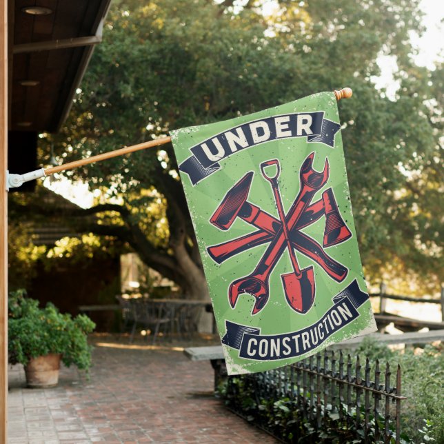 Under Construction House Flag (In SItu)