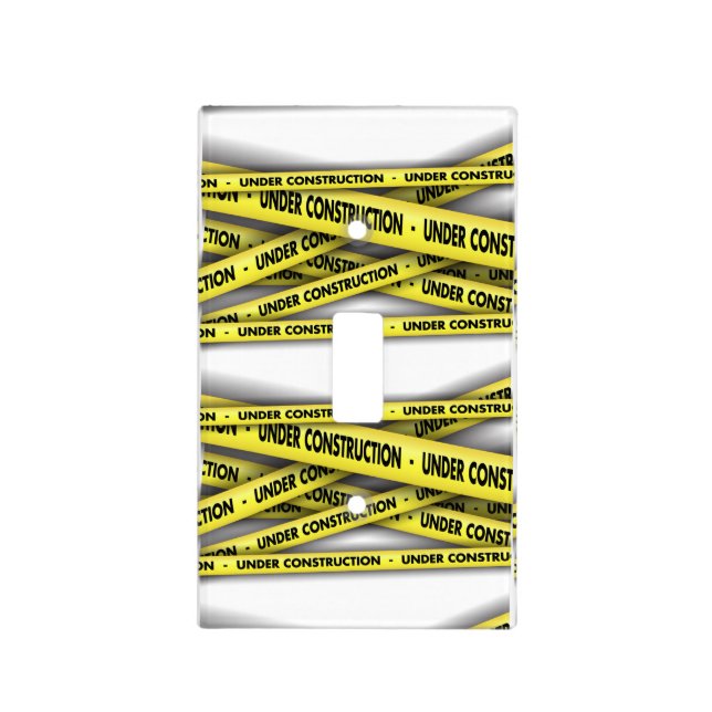 Under Construction Light Switch Cover (Front)