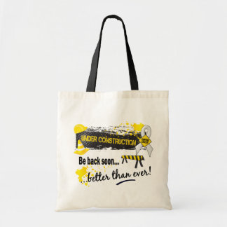 Under Construction Lung Cancer Tote Bag