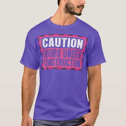 Under Construction Mastectomy Breast Cancer Warrio T_Shirt