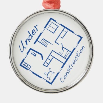 Under Construction Metal Ornament by Windmilldesigns at Zazzle