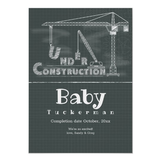 Under Construction Pregnancy Announcement | Zazzle.com