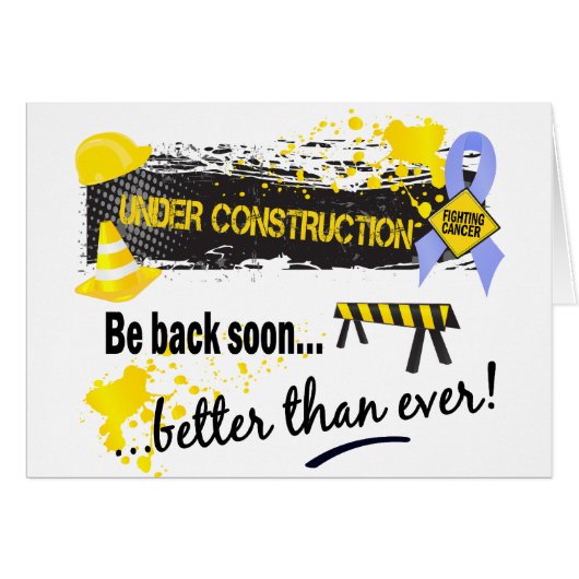 Under Construction Prostate Cancer Cards (Front Horizontal)