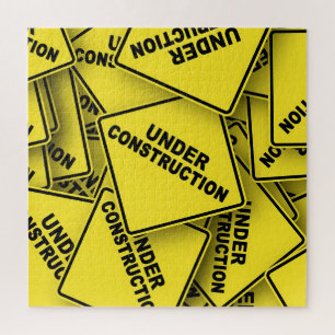 Under Construction Signs Jigsaw Puzzle