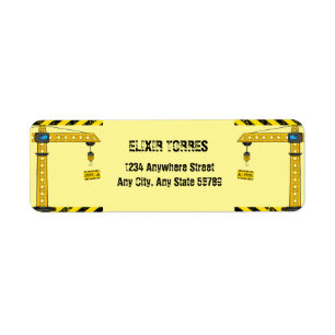 Under Construction Tower Cranes Baby Shower Label
