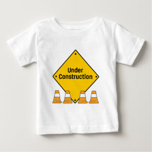 Under Construction with Cones Baby T-Shirt