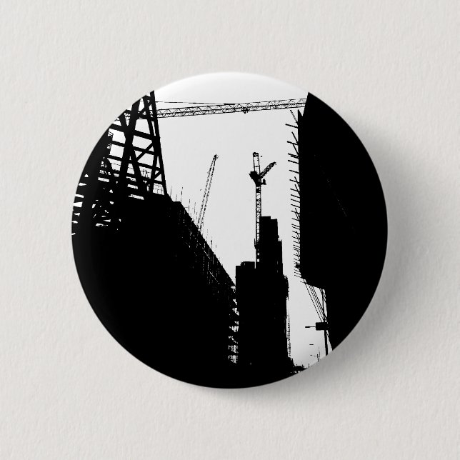 Under Contruction Pinback Button (Front)