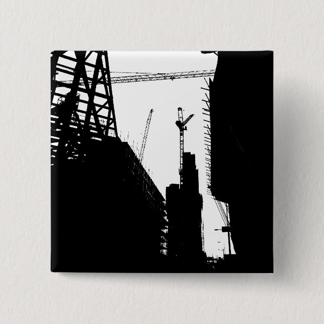 Under Contruction Pinback Button (Front)