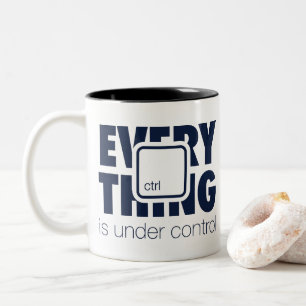 Under ctrl Two-Tone coffee mug