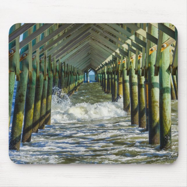 Under Folly Beach Pier Mouse Pad (Front)