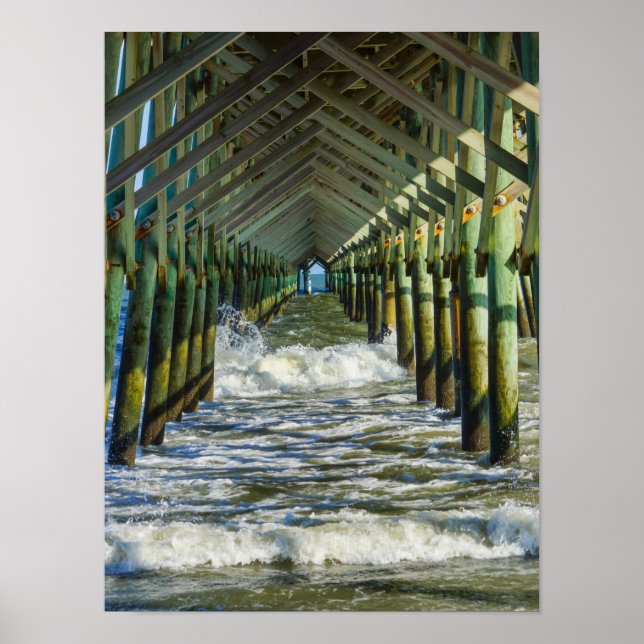 Under Folly Beach Pier Poster (Front)