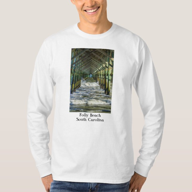 Under Folly Beach Pier T-Shirt (Front)