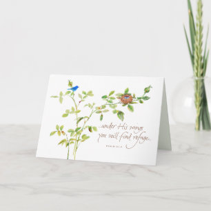 Under His Wings Card