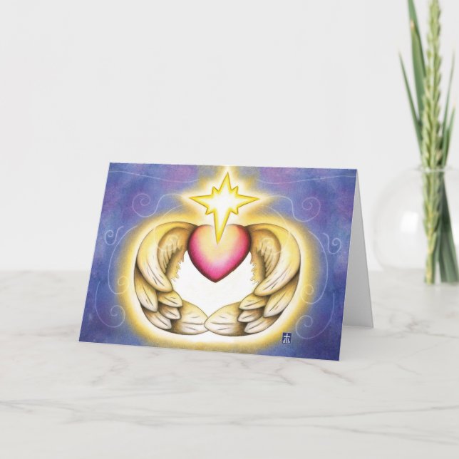 Under His Wings Greeting Card (Front)