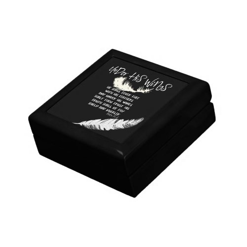 Under His Wings Quote With Psalms Verse  Gift Box