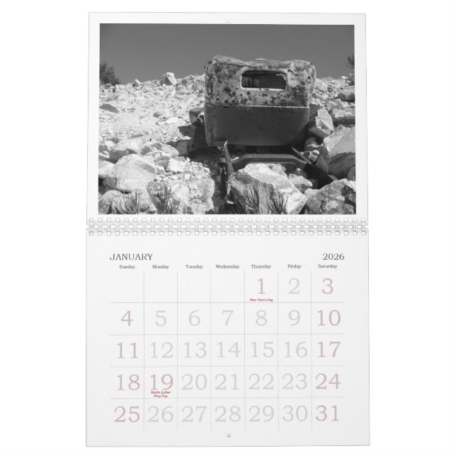 Under Mojave Skies ... Calendar (Jan 2026)