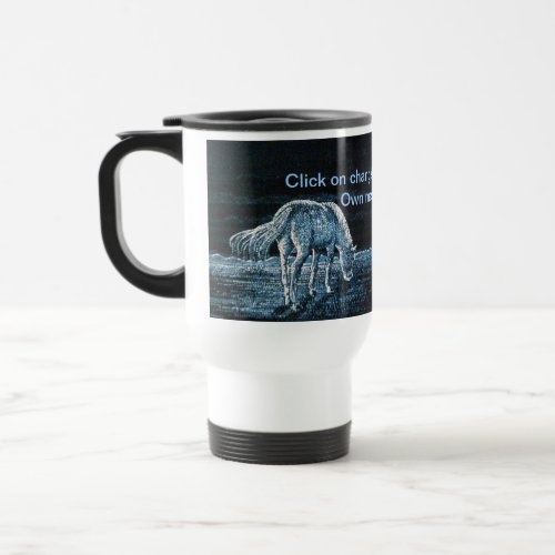 Under Moon Horse Message Travel Mug