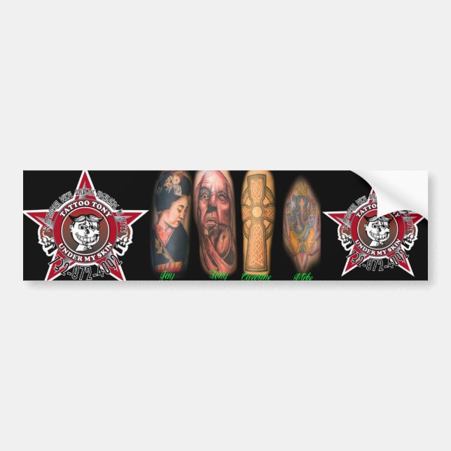 under my skin Bumper Sticker (Front)