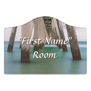 Under Navarre Beach Pier Custom Room Sign
