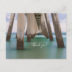 Under Navarre Beach Pier Thank you Postcard