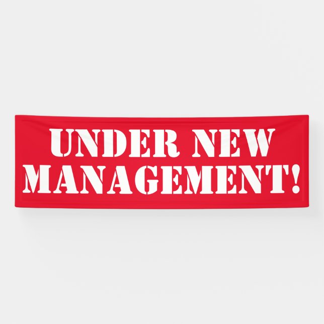 Under New Management Banner (Horizontal)
