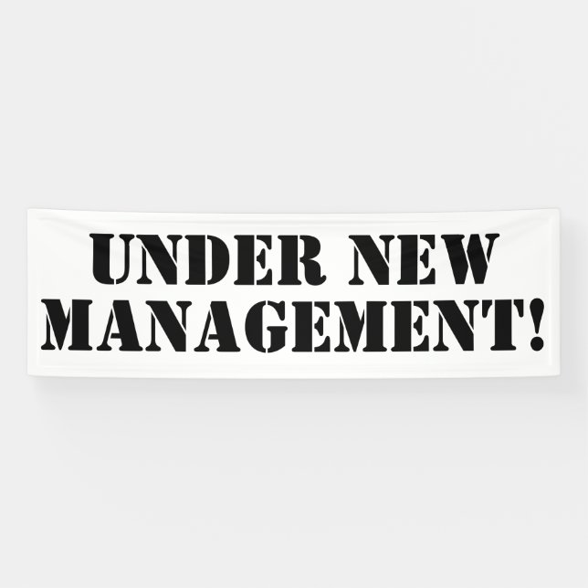 Under New Management Banner (Horizontal)