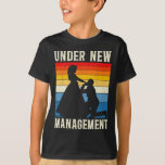 Under New Management Groom Wedding Bachelor Party  T-Shirt<br><div class="desc">Under New Management Groom Wedding Bachelor Party</div>