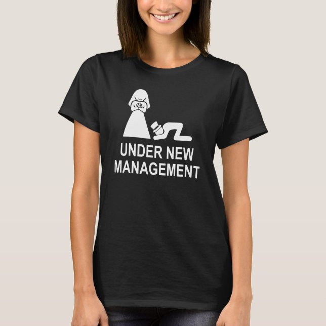 Under New Management  Just Married Marriage Tee (Front)