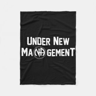 Under New Management Narcotics Anonymous Design  Fleece Blanket