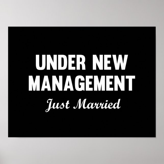 Under New Management Poster (Front)