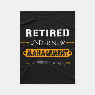 Under New Management - See Wife For Details Retire Fleece Blanket