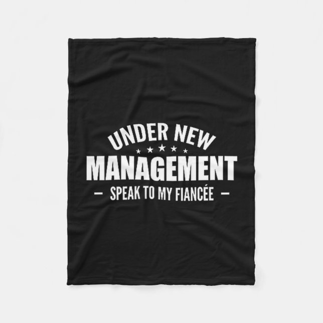 Under New Management Speak To My Fiancée - Future  Fleece Blanket (Front)