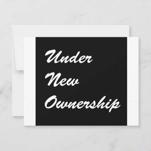 Under New Ownership (Front)