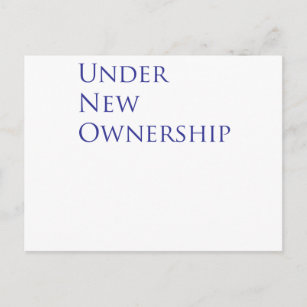 Under new ownership postcard
