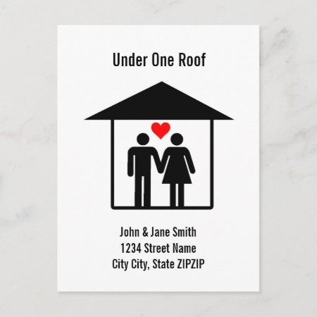 Under One Roof Announcement Postcard