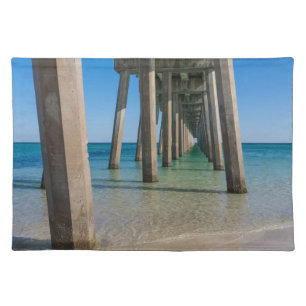 Under Pensacola Beach Pier Cloth Placemat