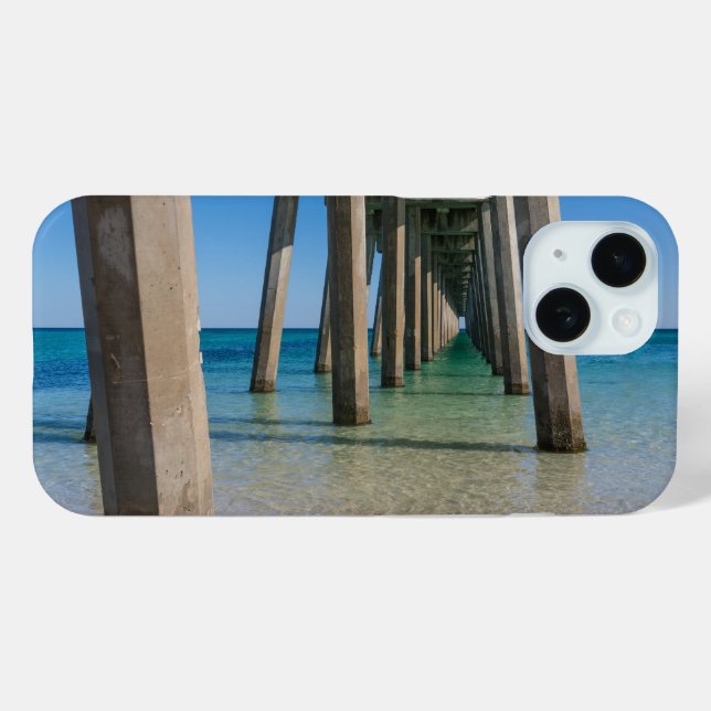 Under Pensacola Beach Pier iPhone Case (Back (Horizontal))