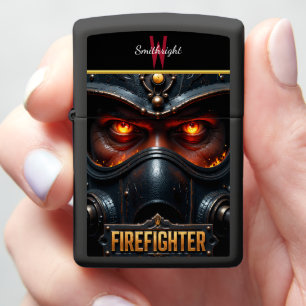 Under Pressure Firefighter Mask Close-up Zippo Lighter