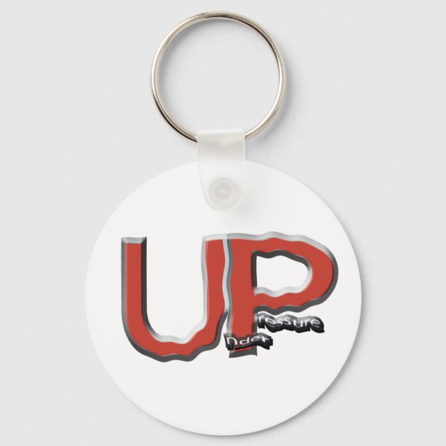 Under Pressure Logo Keychain (Front)