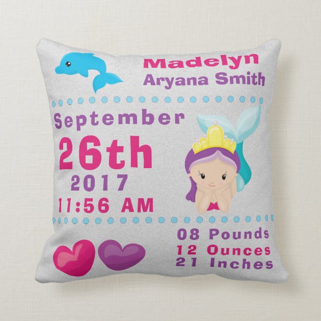 mermaid birth announcement