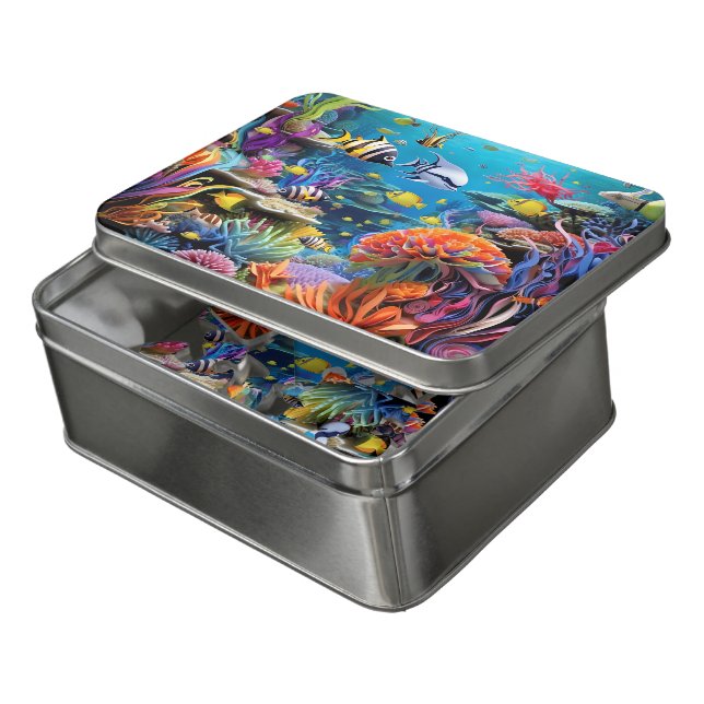 Under Sea World  Jigsaw Puzzle (Lid Open)