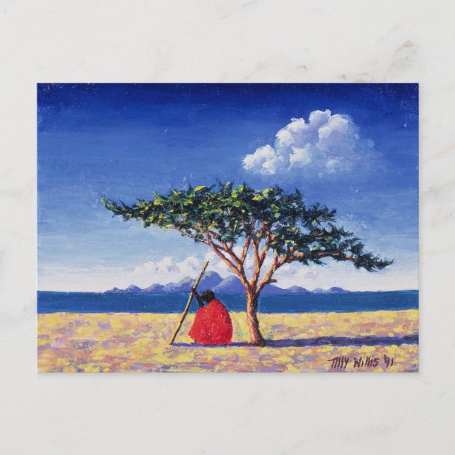 Under the Acacia Tree 1991 Postcard (Front)