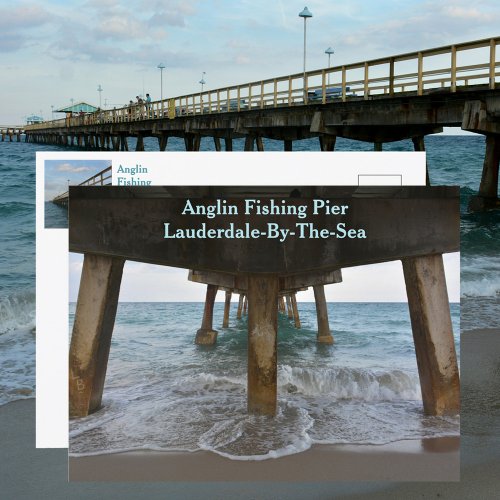 Under the Aglin Fishing Pier Lauderdale by the Sea Postcard