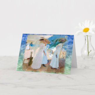 Under the Awning, Joaquín Sorolla Card