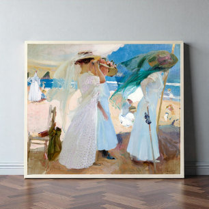 Under the Awning, Joaquín Sorolla Fine Art Poster