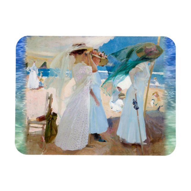 Under the Awning, Joaquín Sorolla Magnet (Horizontal)