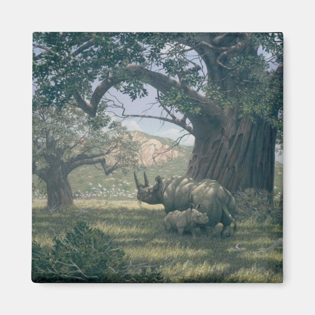 Under The Baobab Tree Magnet (Front)